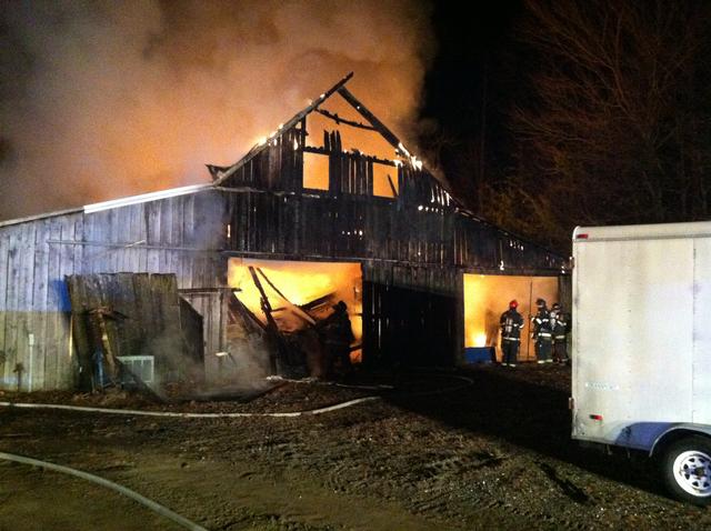 Barn fire in Charles Station 5's first due 